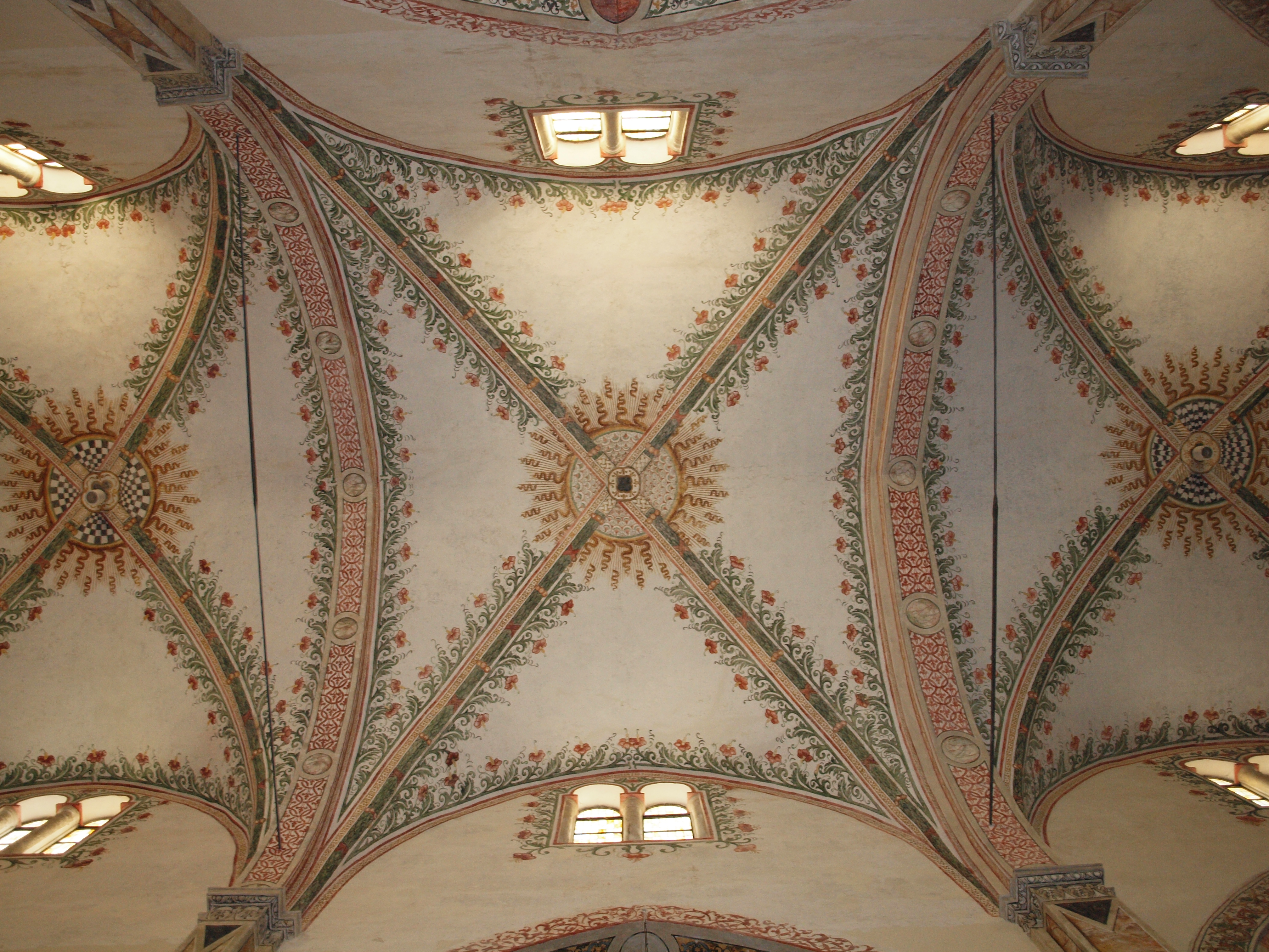 decorazioni soffitto navata centrale