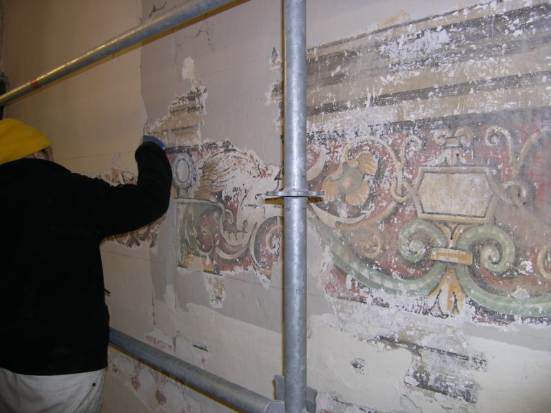 restauro degli affreschi