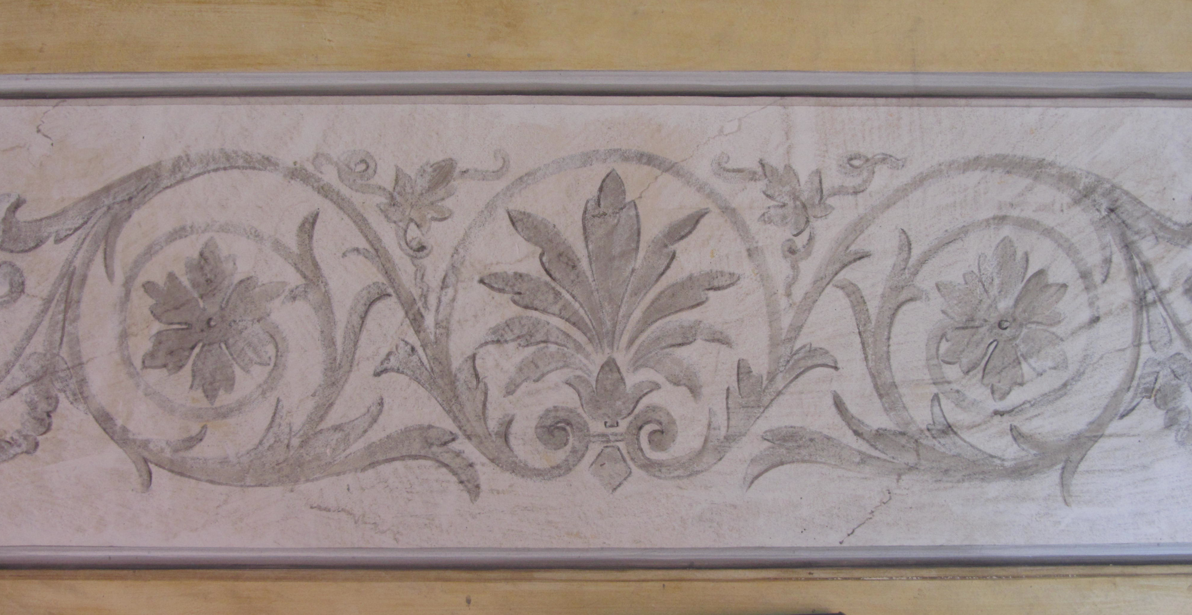 fascia decorativa realizzata a finto marmo