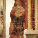 L'affresco di santa Lucia dopo il restauro