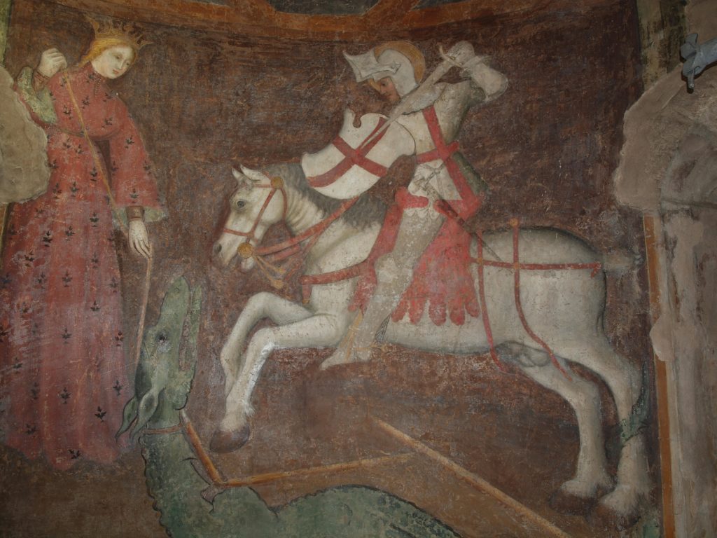 restauro degli affreschi San Giorgio dopo il restauro